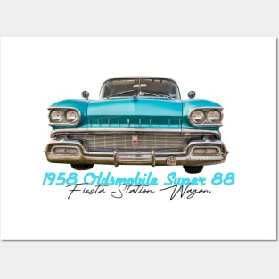 1958 Oldsmobile Super 88 Fiesta Station Wagon Posters and Art